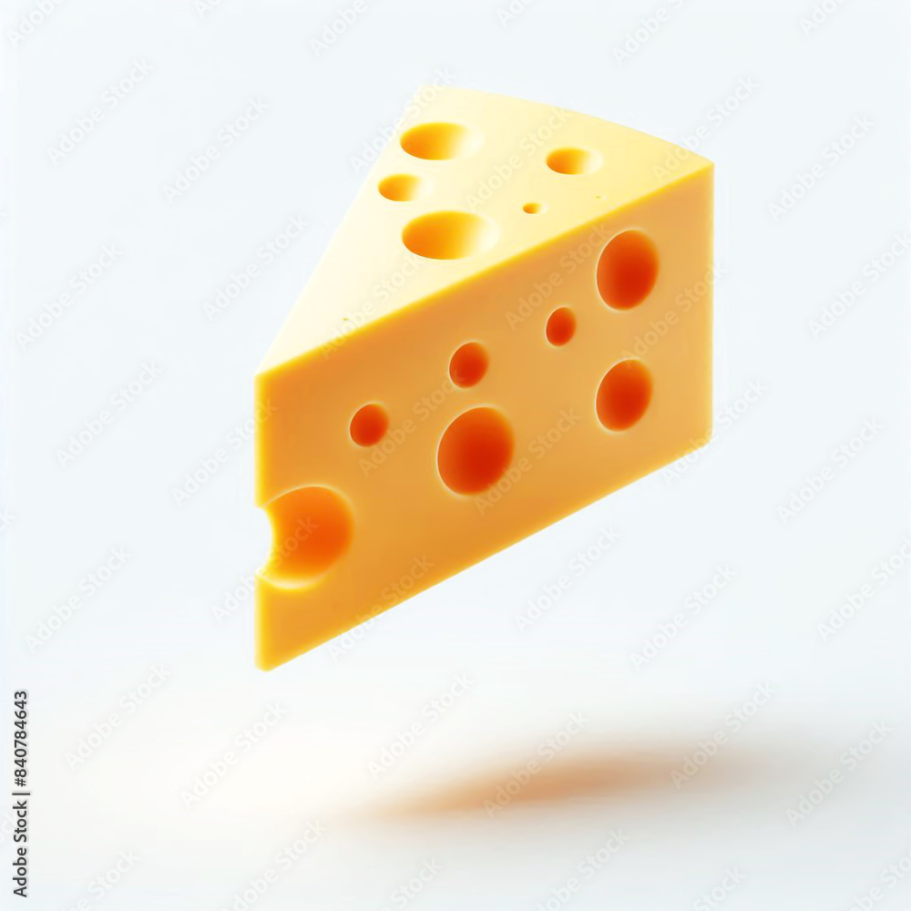 Piece of cheese isolated on white background Piece of cheese isolated on white background
