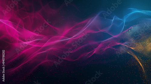 abstract background with smoke Gradient background grainy yellow pink and blue abstract bright color wave black dark backdrop noise texture banner poster abstract header design vector illustration tex