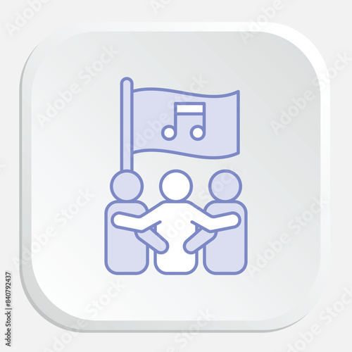 National Anthem Icon - Symbolizing Patriotism and National Identity Through Music