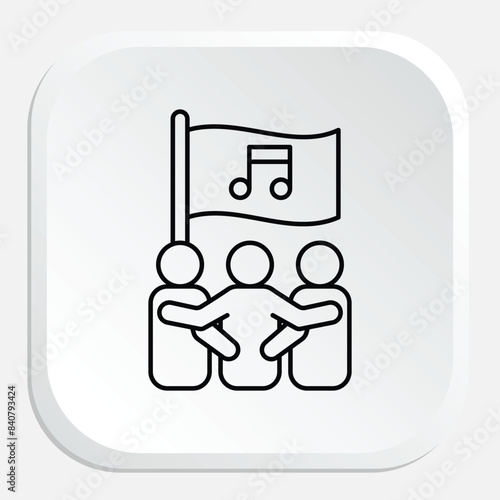 National Anthem Icon - Symbolizing Patriotism and National Identity Through Music