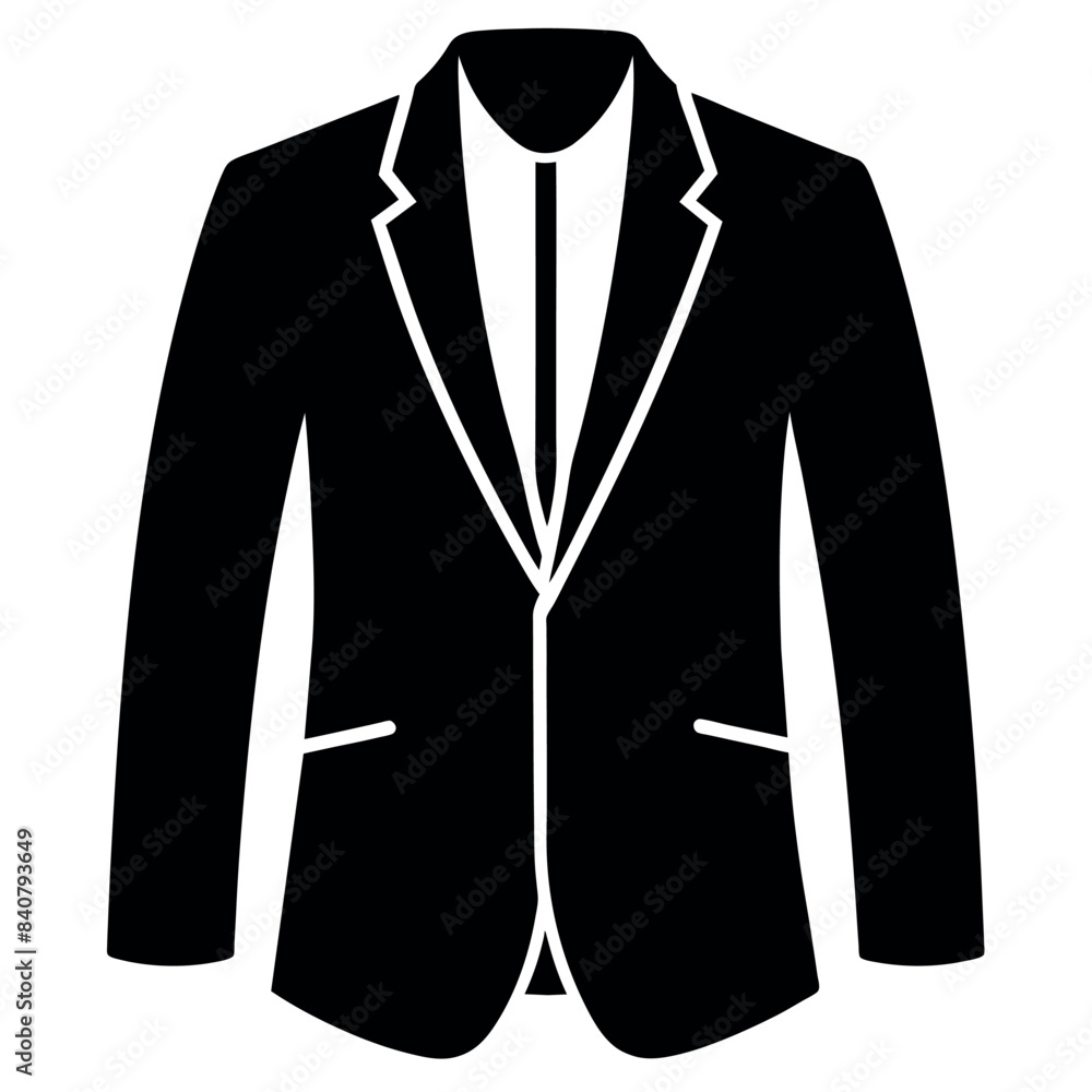man blazer vector silhouette, modern style blazer, white background man blazer vector silhouette, modern style blazer, white background