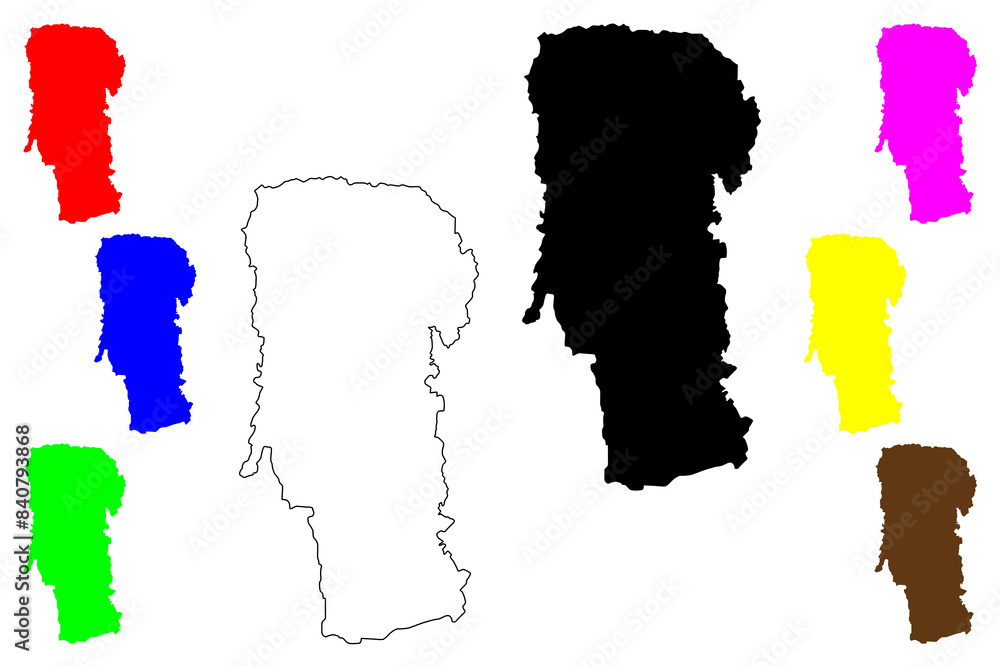 Arges County (Administrative divisions of Romania, Sud - Muntenia development region) map vector illustration, scribble sketch Arges map.... Arges County (Administrative divisions of Romania, Sud - Muntenia development region) map vector illustration, scribble sketch Arges map....