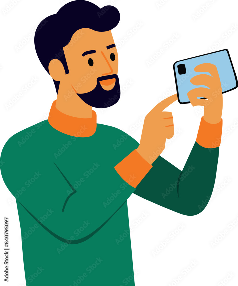 Man taking pictures with holding a smartphone two hands vector silhouette Man taking pictures with holding a smartphone two hands vector silhouette