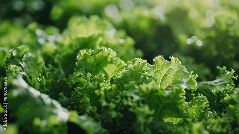 Green lettuce leaves background. AI generated. Green lettuce leaves background. AI generated.