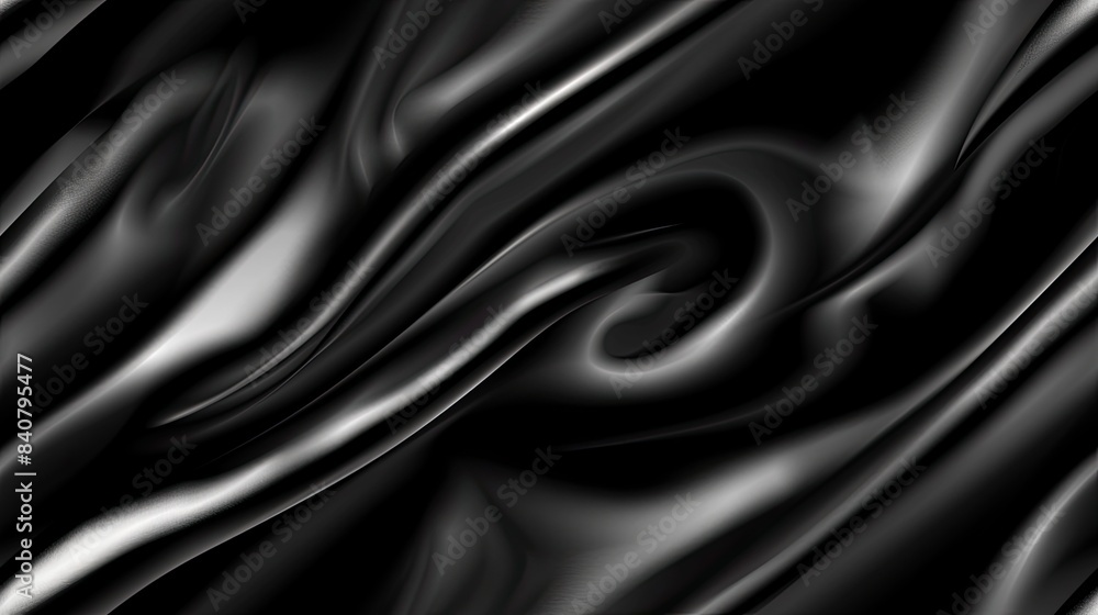 a black background showcasing a luxurious silk satin texture, exuding elegance and mystery, ideal for design presentations, covers, posters, banners, magazines, and beyond. SEAMLESS PATTERN a black background showcasing a luxurious silk satin texture, exuding elegance and mystery, ideal for design presentations, covers, posters, banners, magazines, and beyond. SEAMLESS PATTERN