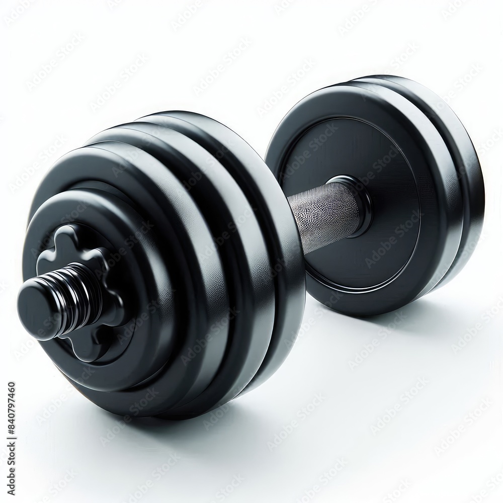 Gym metal dumbbell isolated on a white background Gym metal dumbbell isolated on a white background