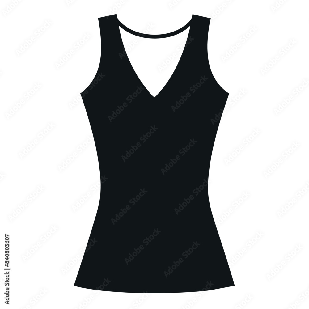 stylish ladies sleeveless mockup vector silhouette, white background stylish ladies sleeveless mockup vector silhouette, white background