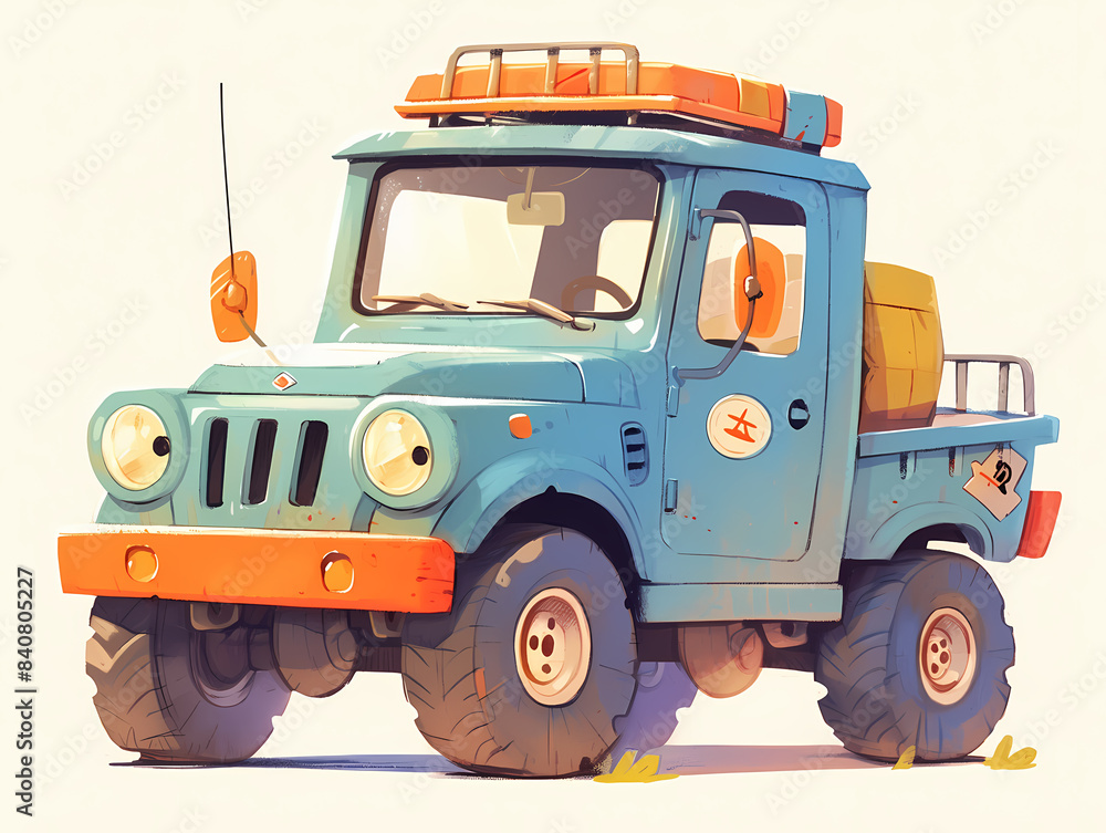 Fototapeta premium tractor isolated on white