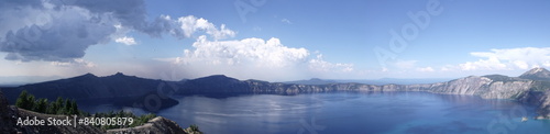 Panoramic View of Crater Lake