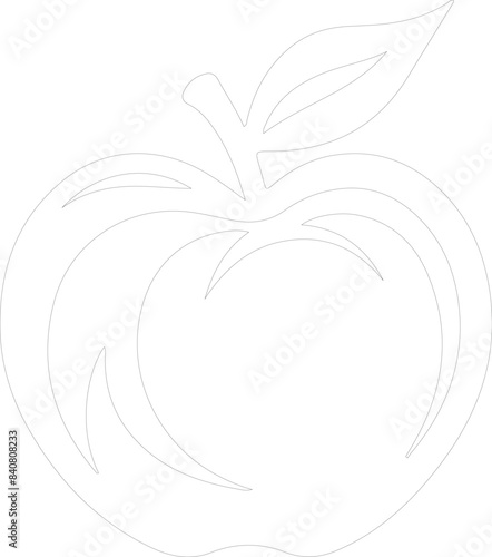 nectarine outline