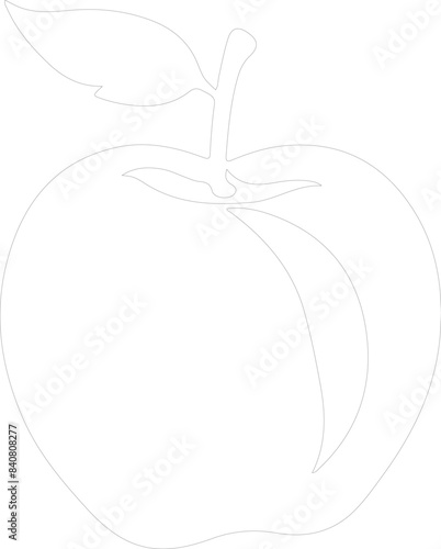 nectarine outline