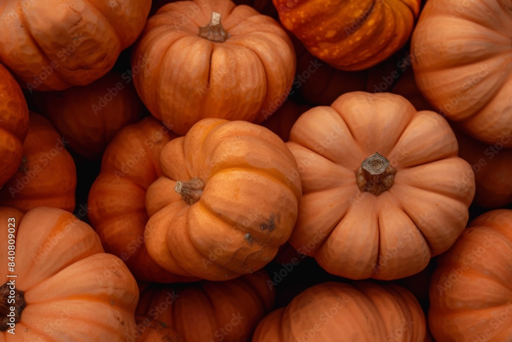 Vibrant orange pumpkins lay together, creating a festive fall scene. Ready for carving or decorating, they symbolize autumn Vibrant orange pumpkins lay together, creating a festive fall scene. Ready for carving or decorating, they symbolize autumn