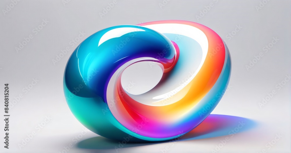 Obraz premium Holo 3D Gradient Wallpaper Background