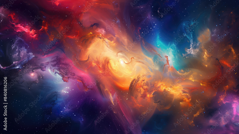 Naklejka premium Colorful abstract wallpaper texture background illustration