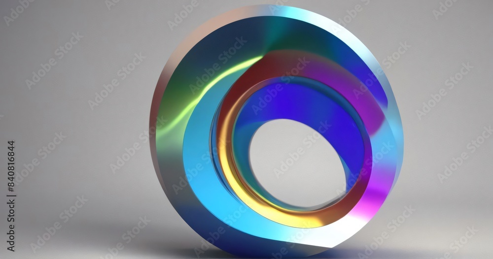 Obraz premium Holo 3D Gradient Wallpaper Background