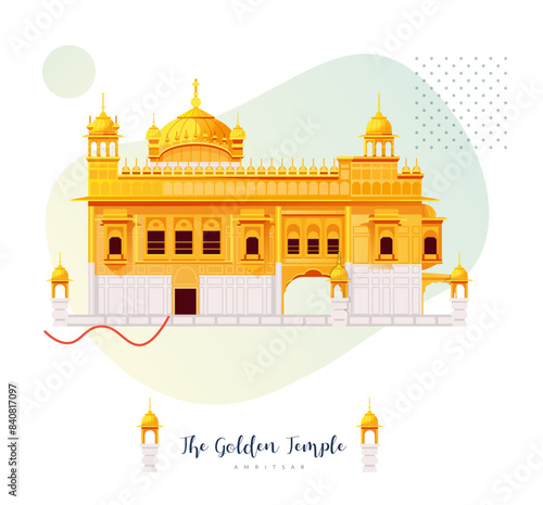 The Golden Temple - Amritsar - Stock Illustration