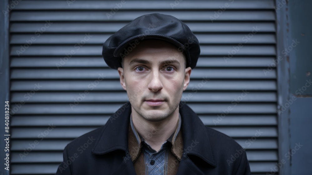 Stylish Portrait of a Young Man with Cap Stylish Portrait of a Young Man with Cap
