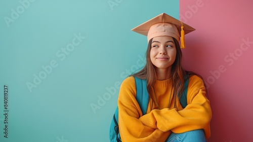 Red Apple on Stack of Books With Green Background