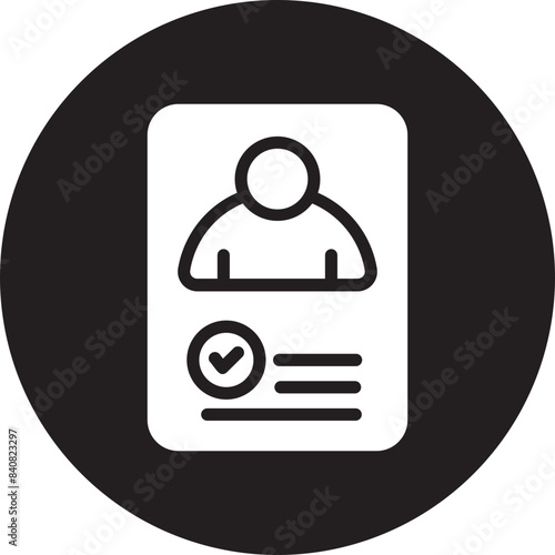 assignment glyph icon
