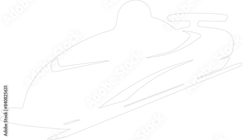 bobsleigh outline