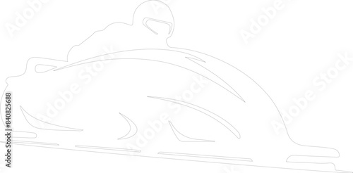 bobsleigh outline