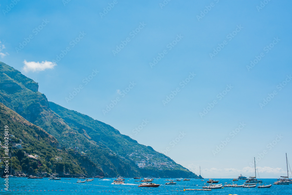 Obraz premium Vacation in Italy. Touristic places, enjoying vacation sun and views. Inspiration Positano, Amalfi coast