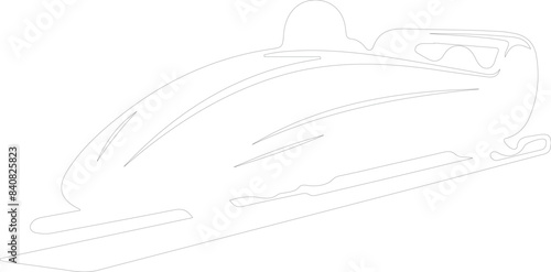 bobsleigh outline