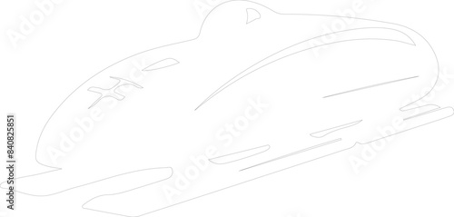 bobsleigh outline