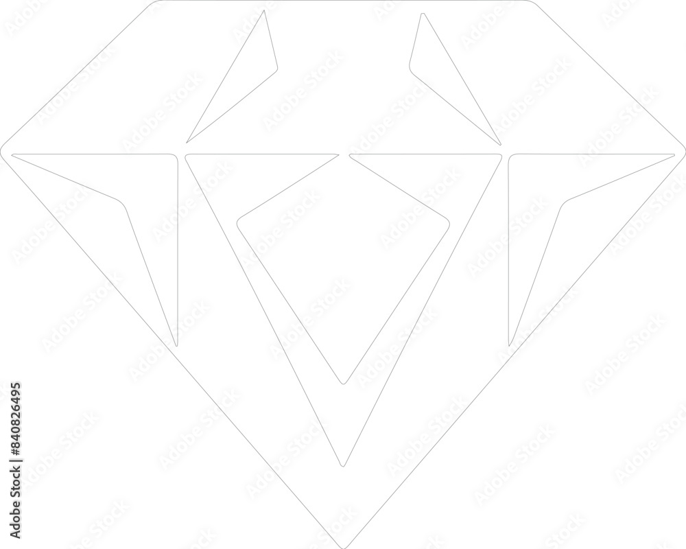 Fototapeta premium diamond outline