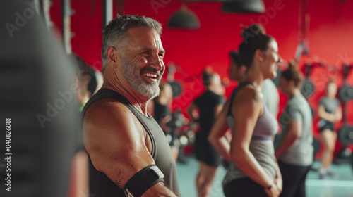 Healthy Aging: Senior Male Achieving Fitness Goals © AIproduction
