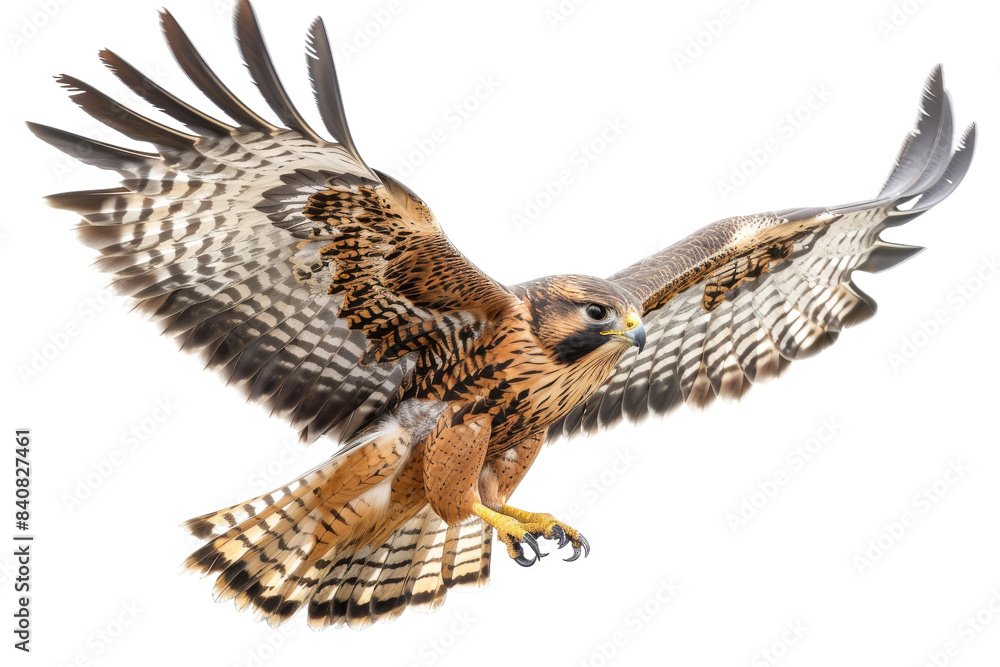Fototapeta premium Majestic Falcon Bird: Isolated Background