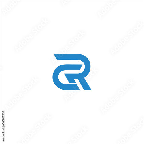 Initial CR logo design. vector letter logo illustration, CR, RC, Abstract Letters Logo Monogram DESIGN 
