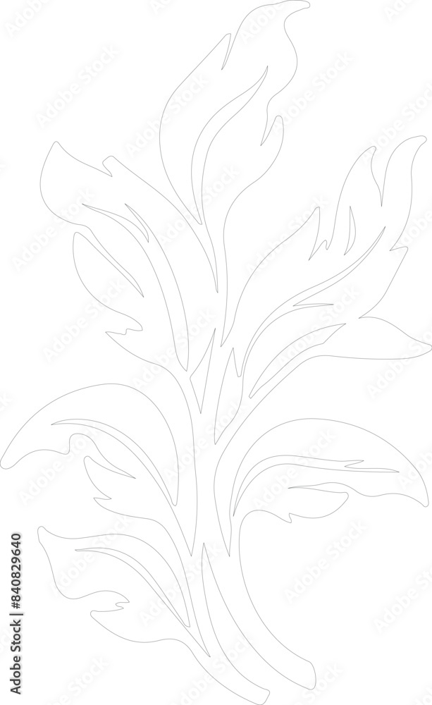 Obraz premium spinach outline