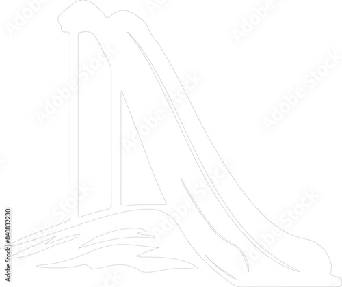 toboggan outline
