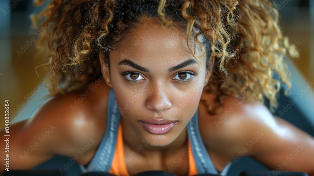 Show a fitness coach using a super thin smartphone to create customized workout plans, track client progress, and provide virtual Show a fitness coach using a super thin smartphone to create customized workout plans, track client progress, and provide virtual