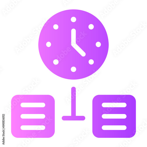 timing gradient icon