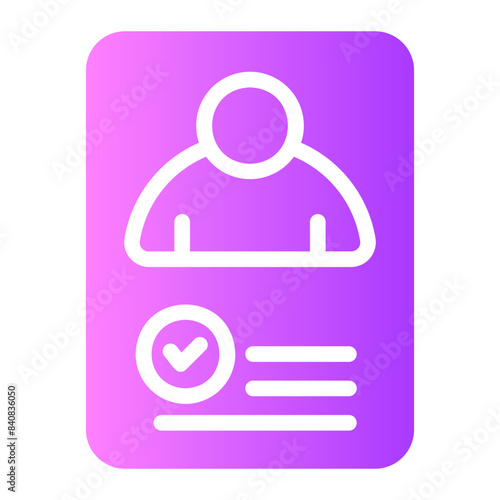 assignment gradient icon