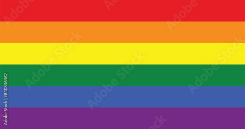 Rainbow vector pride flag of LGBTQ+ community