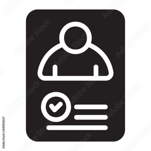 assignment glyph icon