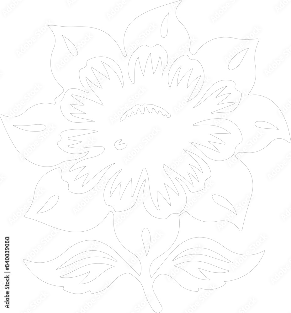 flower outline flower outline