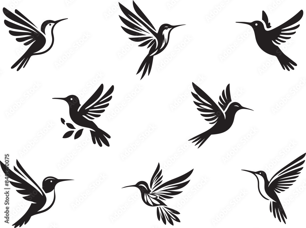 Flying Bird Silhouette Vector Design Flying Bird Silhouette Vector Design