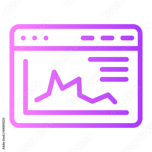 analytics gradient icon