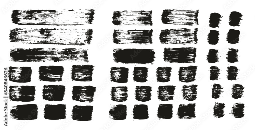 Hand Drawn Flat Paint Brush Thick Straight Lines High Detail Abstract Vector Background MEGA Set Hand Drawn Flat Paint Brush Thick Straight Lines High Detail Abstract Vector Background MEGA Set