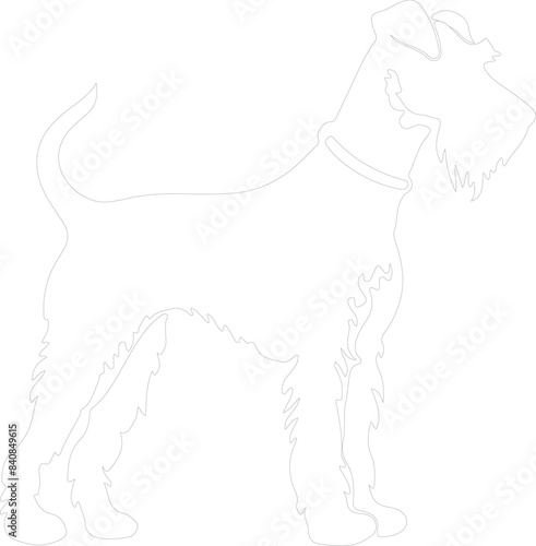 Airedale Terrier outline