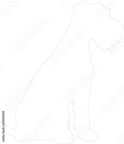 Airedale Terrier outline