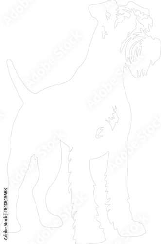 Airedale Terrier outline