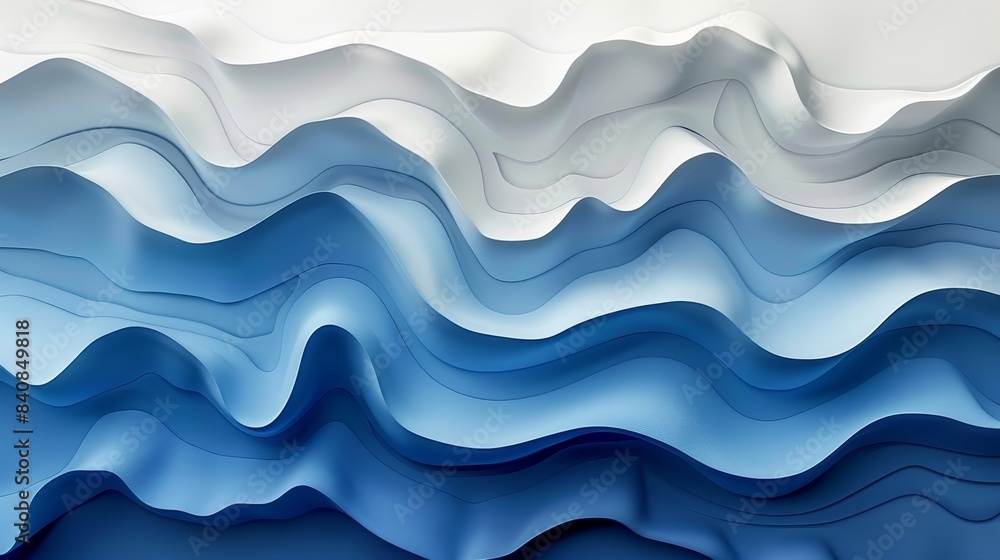 Abstract Blue And White Wavy Paper Background Abstract Blue And White Wavy Paper Background