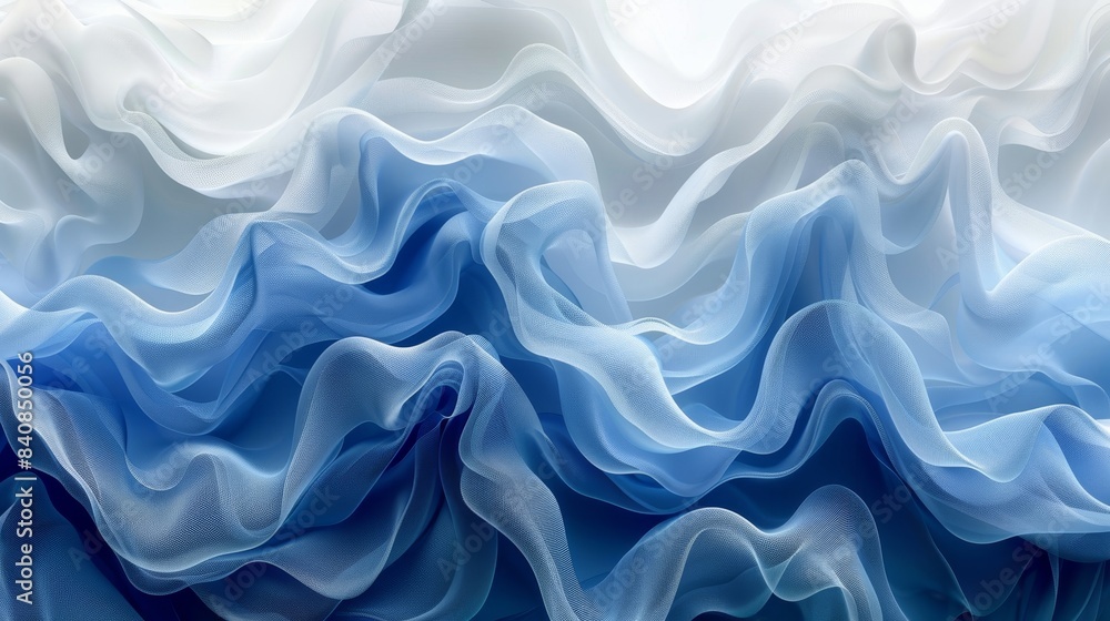 Abstract Blue And White Fabric Texture With A Smooth Gradient Abstract Blue And White Fabric Texture With A Smooth Gradient
