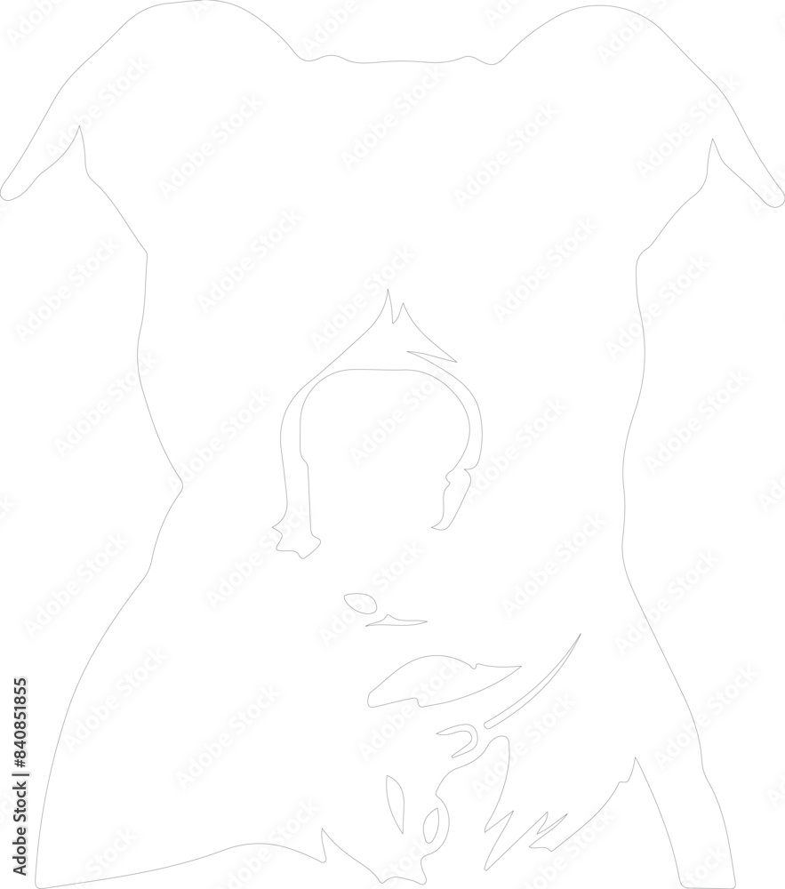 American Staffordshire Terrier outline American Staffordshire Terrier outline