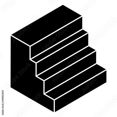Creative design icon of stairs